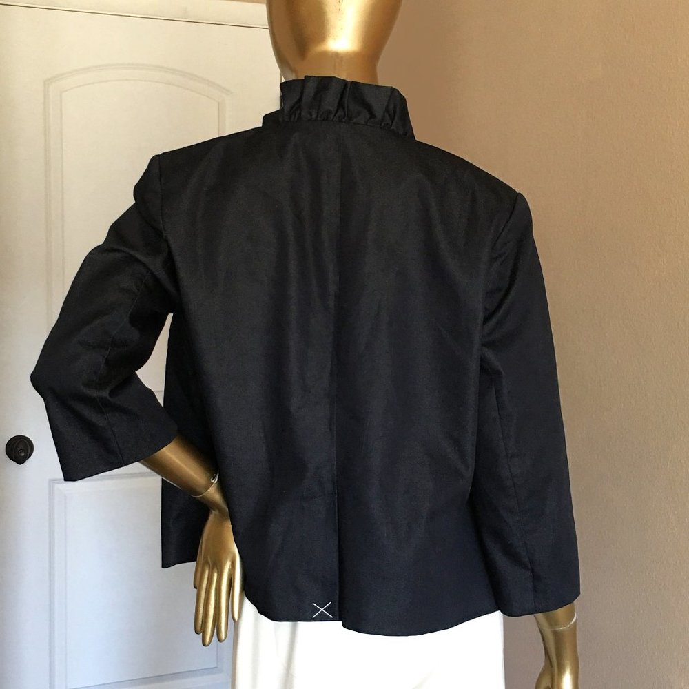 WILLI SMITH Ruffle Collar Swing Blazer / Jacket   NEW! - Picture 7 of 11